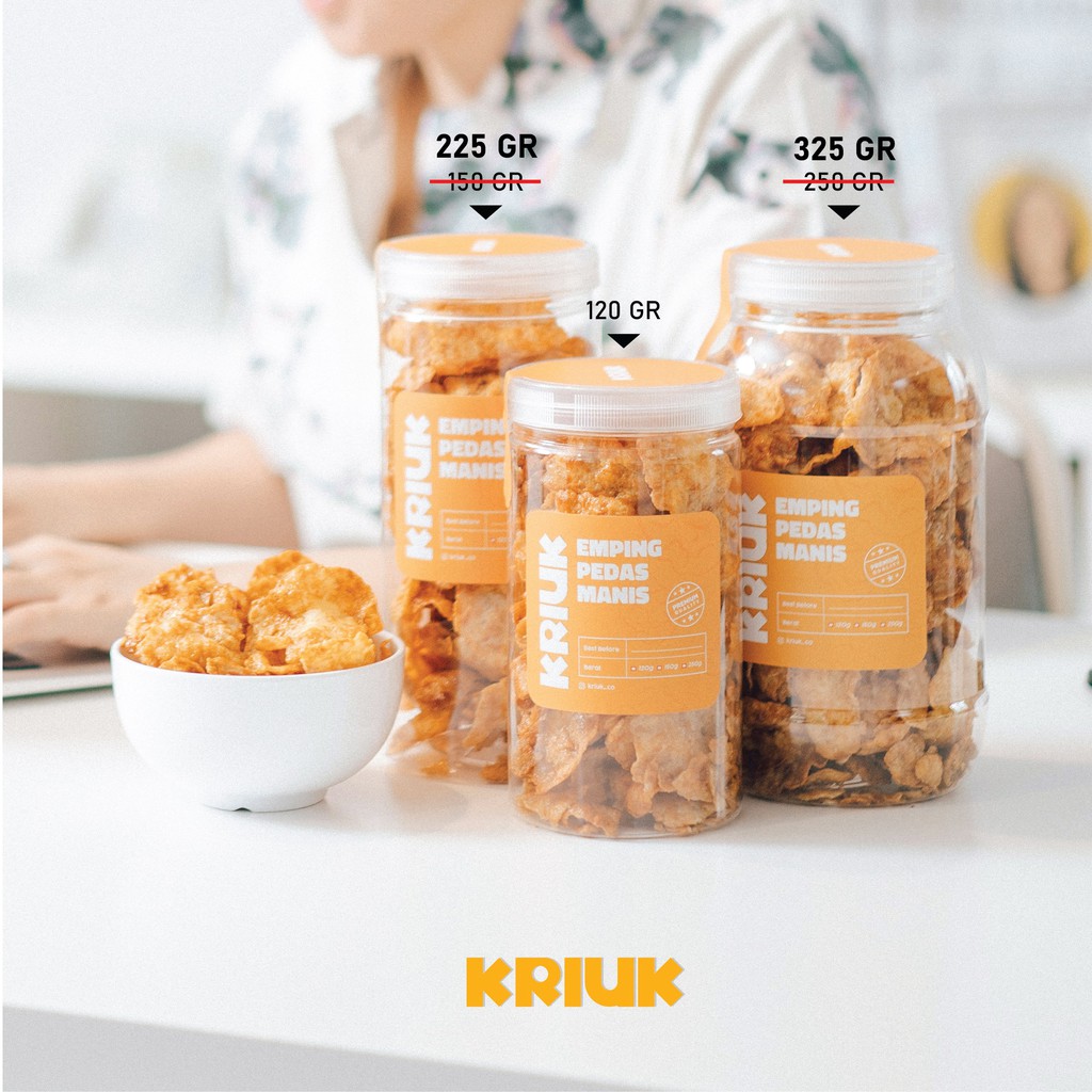 

Keripik Emping Pedas Manis 225gram