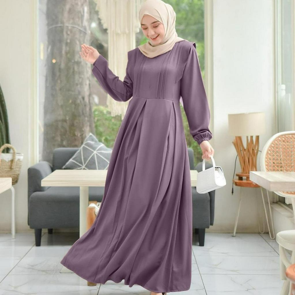 Demore Ryehana Maxy Gamis Rempel Cantik Shakila