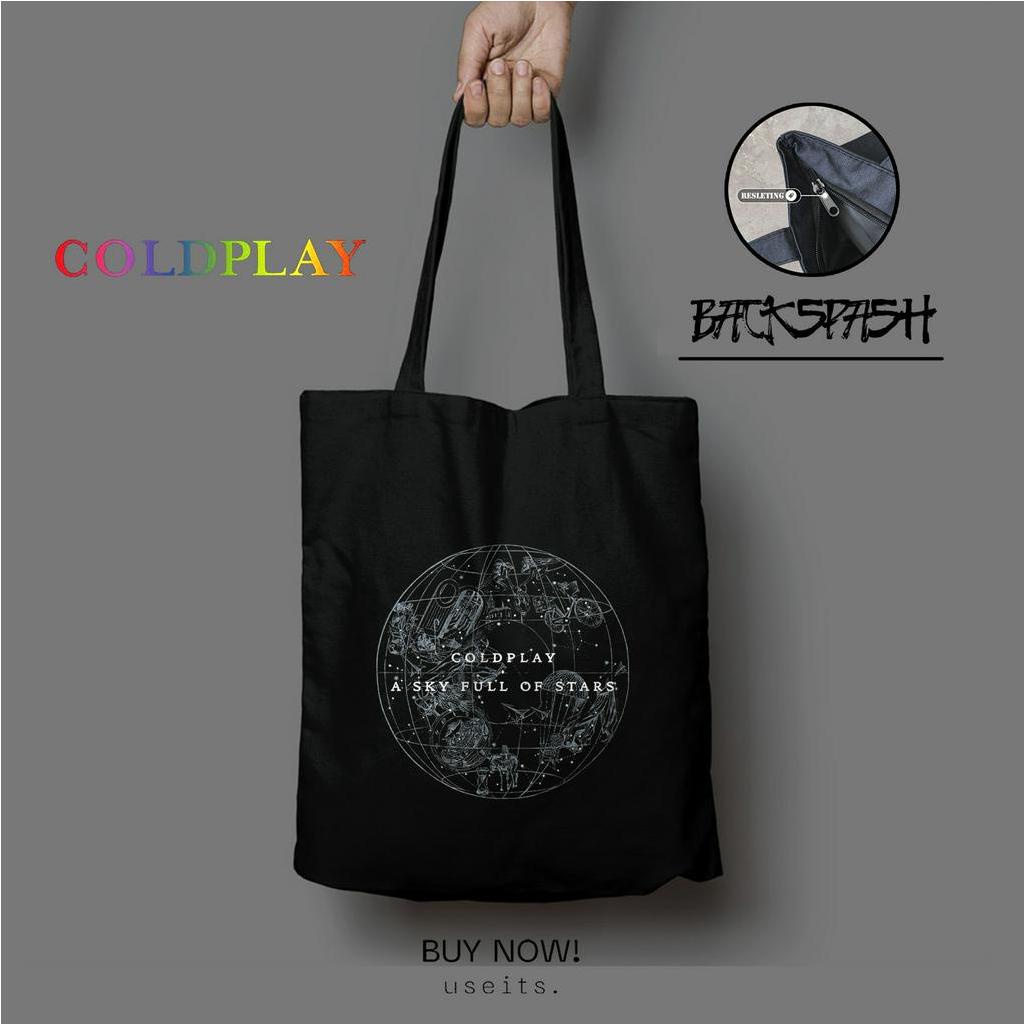 Totebag Tas Band Coldplay World Tour Pria Wanita - COLDPLAY MERCHANDISE