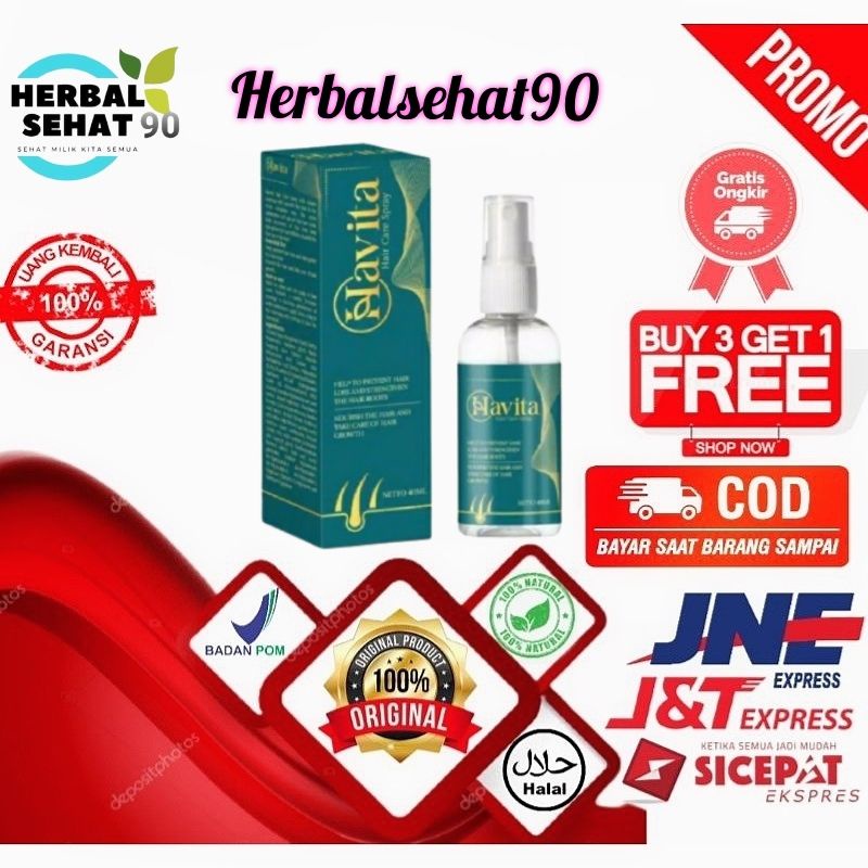 Havita Hair Spray Asli Obat Penumbuh Rambut Original Vitamin Anti Kebotakan