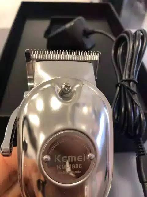 KEMEI KM-1986 ALAT CUKUR RAMBUT STENLIS STELL CLIPPER CUKURAN CAS