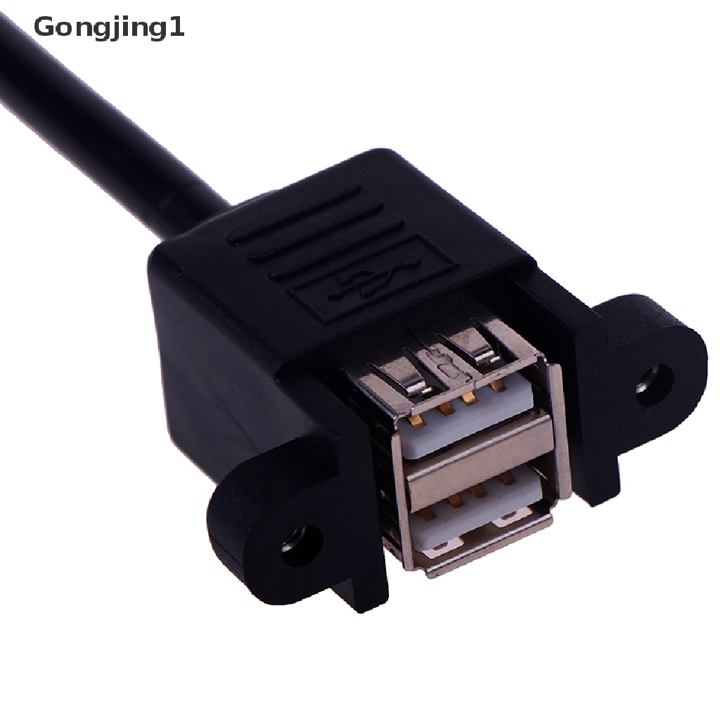 Gongjing1 1pc Kabel Adapter Extension Motherboard 9 Pin Ke 2 Port Usb 2.0