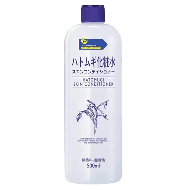 Hatomugi Skin Conditioner 500ml Full Size Toner Made In Japan Ori 100% BPOM