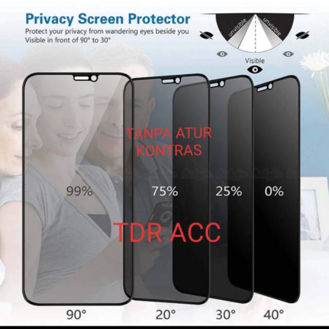 ANTISPY FULL COVER - TEMPERED GLASS IPHONE 7/7+/8/8+/X/XS/XR/XS MAX/11/11 PRO/11 PRO MAX/12 MINI/12/12 PRO/12 PRO MAX/13/13 PRO/13 PRO MAX/14/14 PLUS/14 PRO/14 PRO MAX