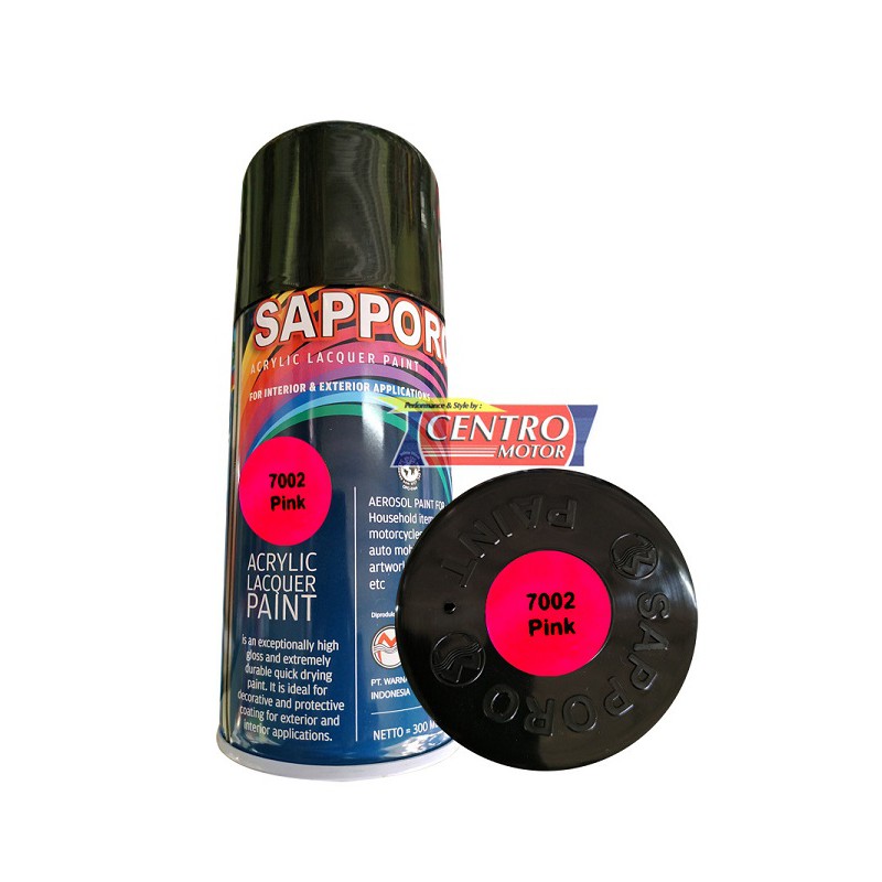 

SAPPORO 7002 FLUORESCENT PINK 300ml.CAT SEMPOT UNTUK BODY MOTOR/MOBIL