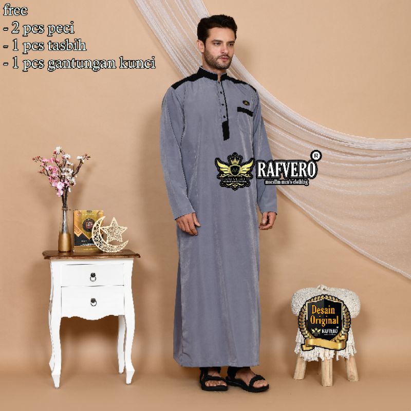 Gamis Jubah Pria RAFWAN ORIGINAL RAFVERO - Gamis Pria Terbaru