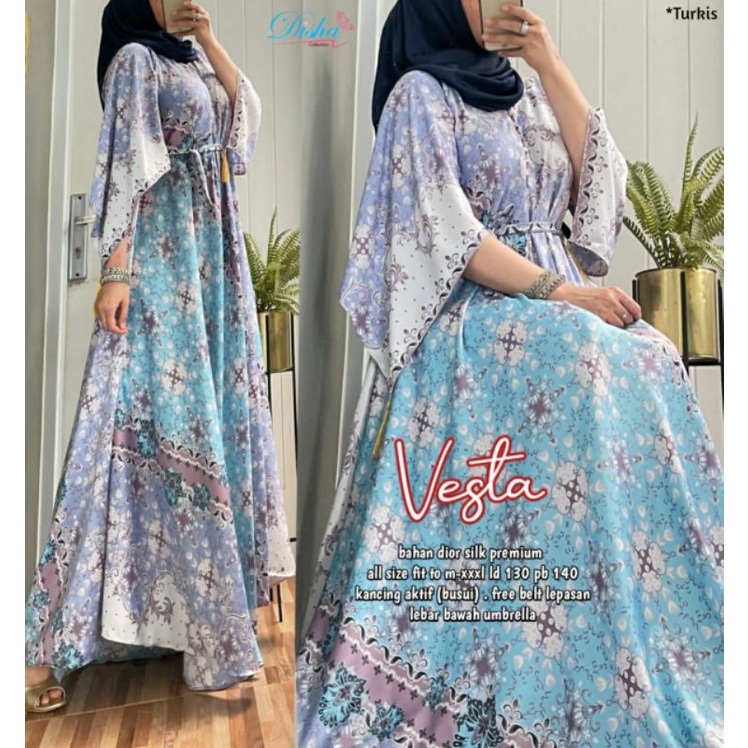 Vesta maxy dress by dior silk premium  @Alv