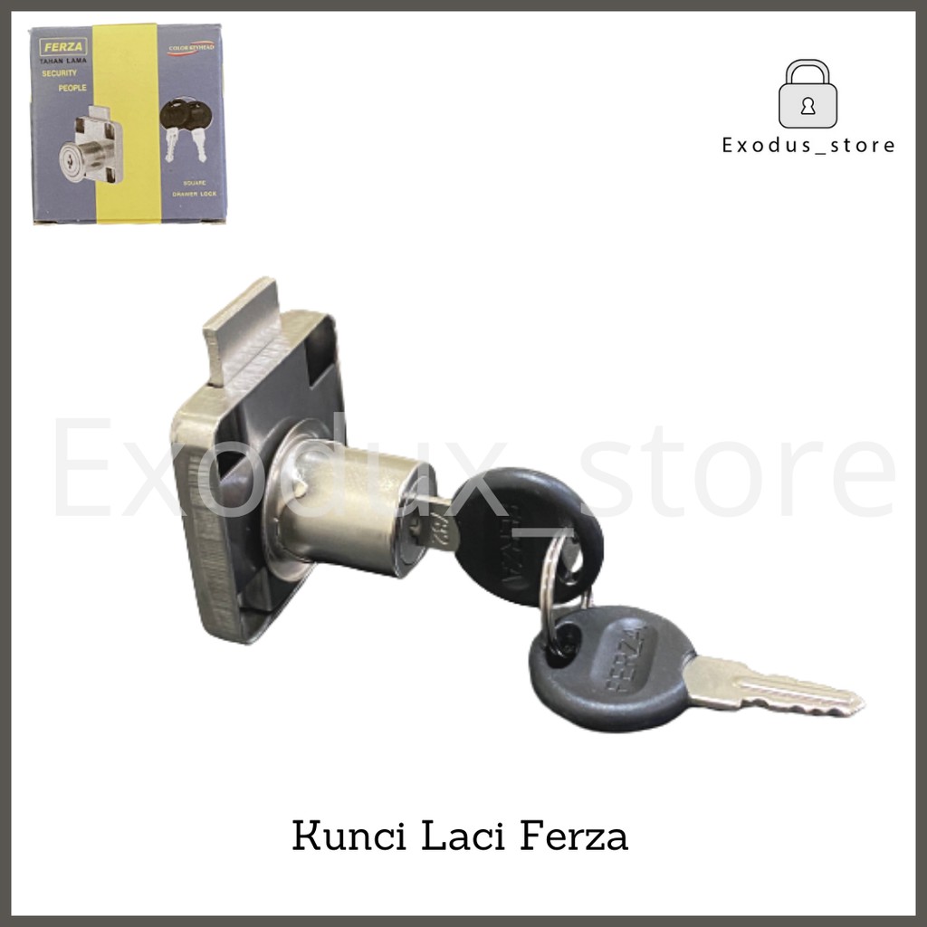 kunci tarikan laci lemari kayu / loker FERZA Drawer Lock