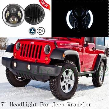 Headlamp Lampu Besar LED 7 Inch 50 Watt JW Speaker Jeep Rubicon,Toyota