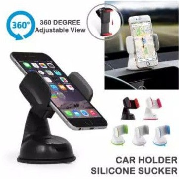 [Dari Yogyakarta] Car Holder Mobile Phone Silicone Sucker Tempel HP Gps Dashboard Dudukan Smartphone