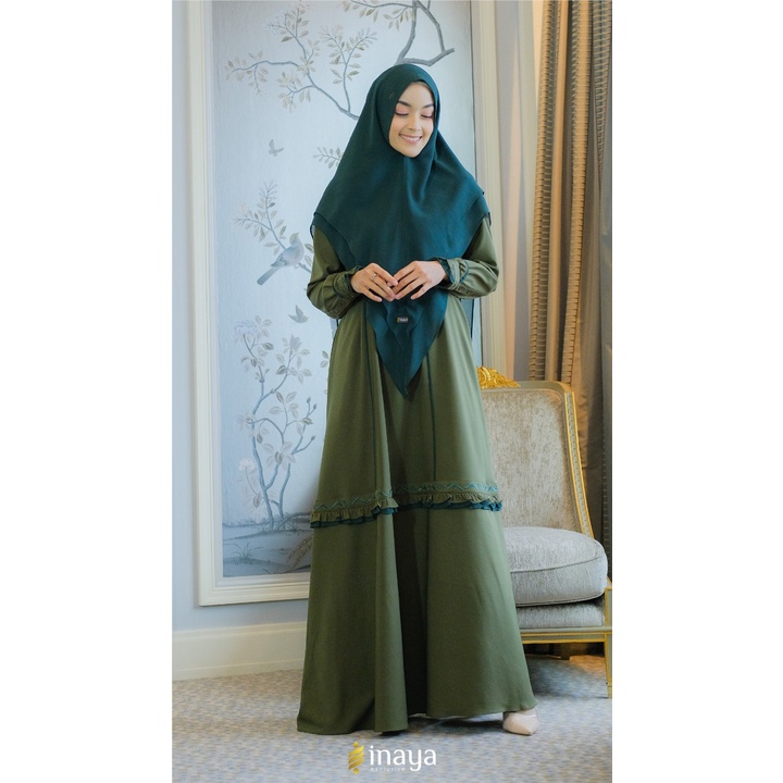 [ FREE MASKER RANDOM ] wanda syar'i mom set khimar by inaya collections