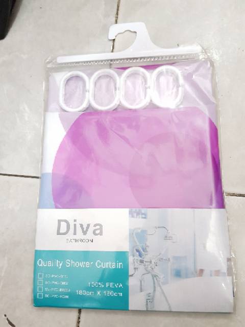 Shower curtain / tirai kamar mandi 180cm PROMO TERMURAH