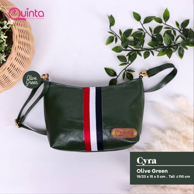 CYRA 2IN1 MODEL TAS SELEMPANG POUCH MULTIFUNGSI SLINGBAG TAS WANITA BY QUINTA