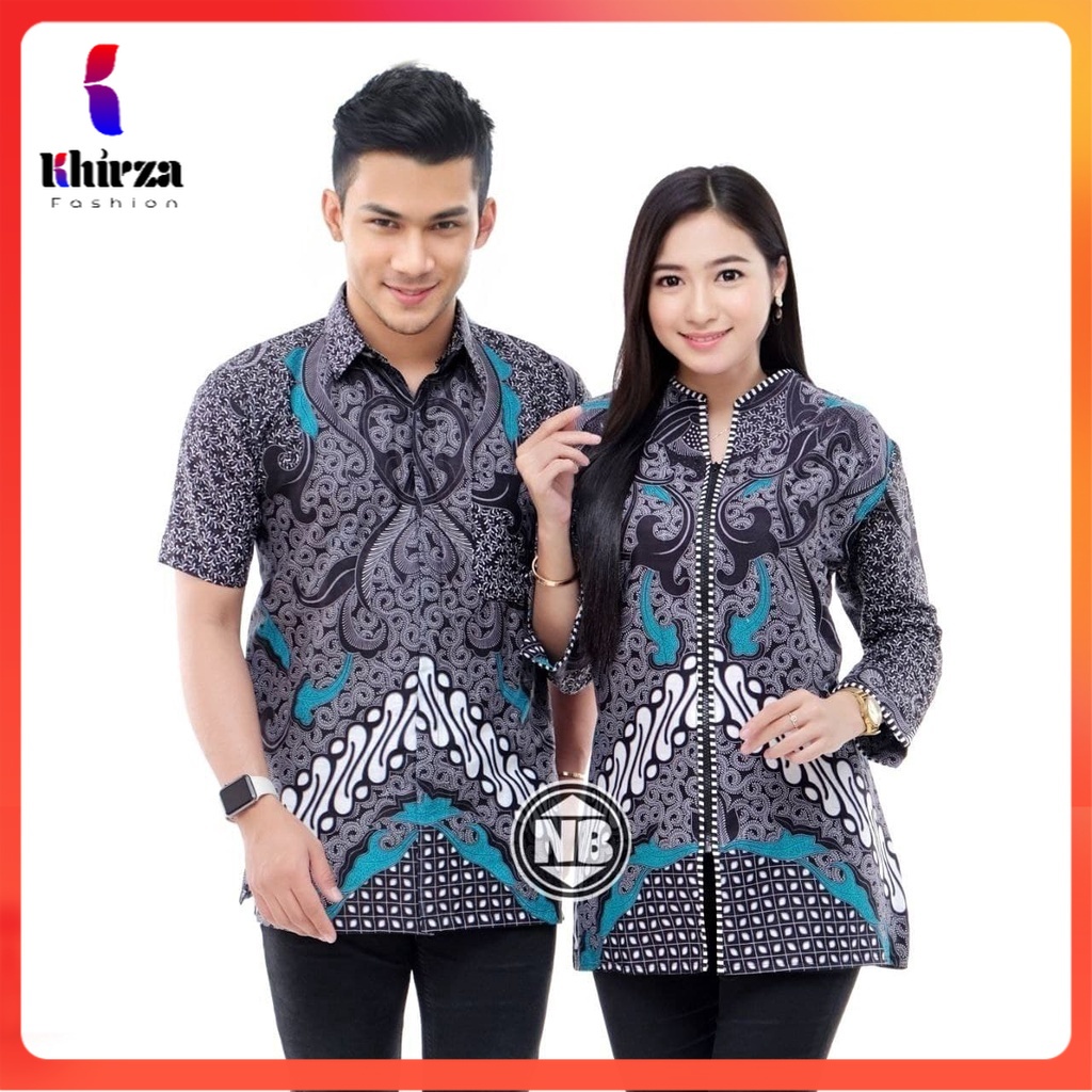 [11.11] COUPLE BATIK NEW HEM BLUS BLOUSE TRENDING INTERNATIONAL COUPLE SERAGAM TERLARIS [BATIK PITTO]