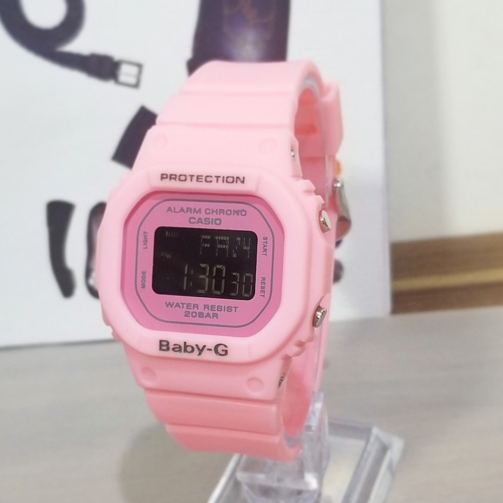 JAM TANGAN WANITA ANTI AIR BABY-G CASIO DW 5600 GLS DIGITAL / JAM CASIO WANITA