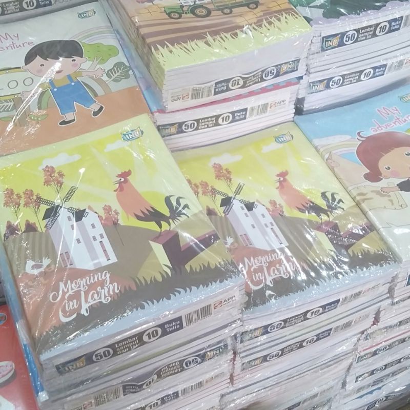 

Buku Tulis Tebal 50 Lembar Isi 10 Per Pack Merk NIB