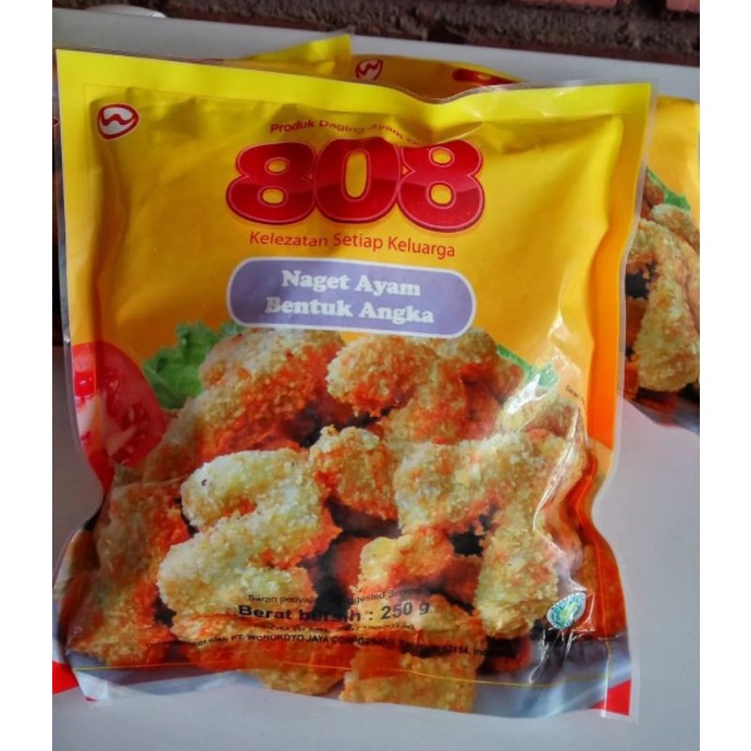 

Chicken Nugget 808 (Naget Ayam) Bentuk angka 250gr