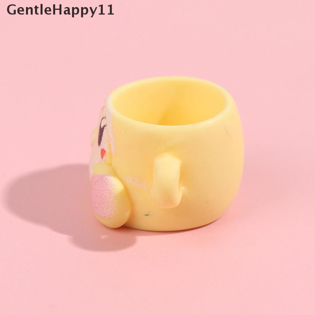 Gentlehappy 5Pcs / Set Mainan Miniatur Gelas Kartun Bahan Resin Untuk Aksesoris Rumah Boneka 1 / 12