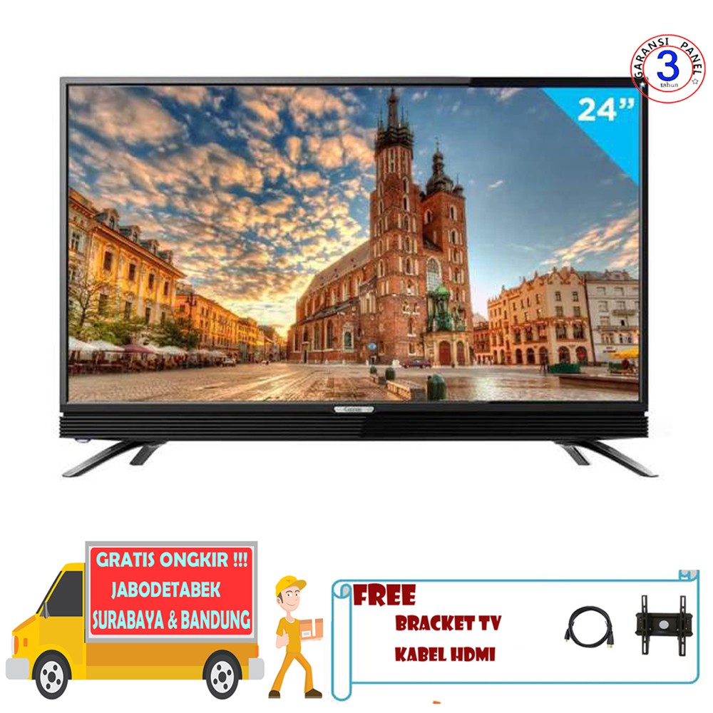 LED TV Coocaa 24 INCH 24D1A Bonus Bracket - Khusus Pengiriman Jabodetabek, Surabaya & Bandung