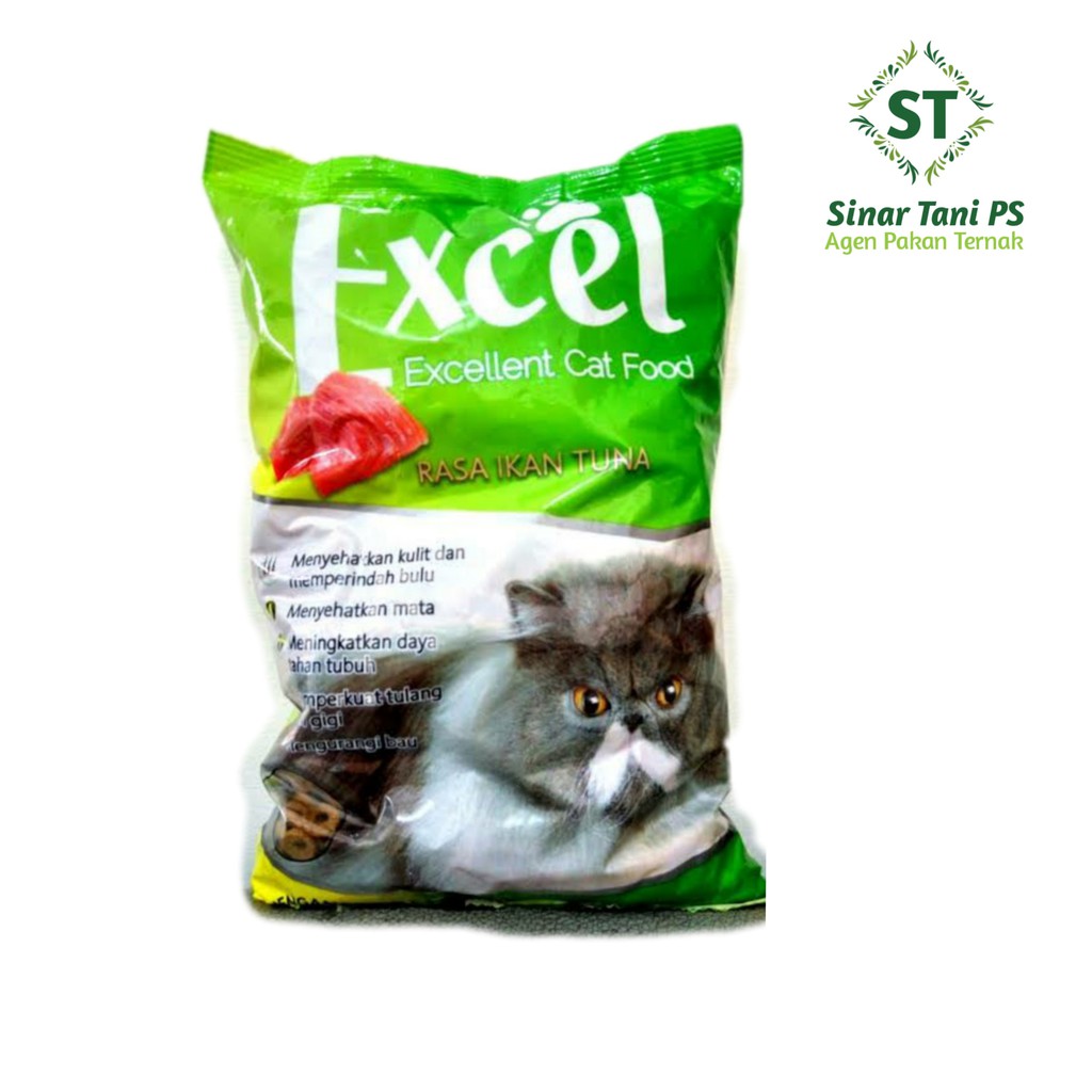 Excel Cat Food Makanan Kucing Dewasa 500gr  Shopee Indonesia