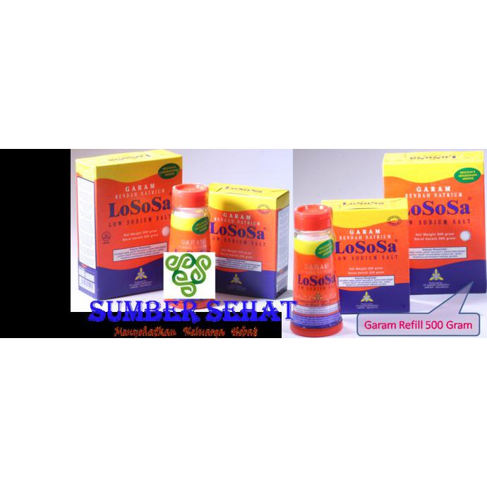 

Garam Diet Darah Tinggi, Lososa Refill 500 Gram