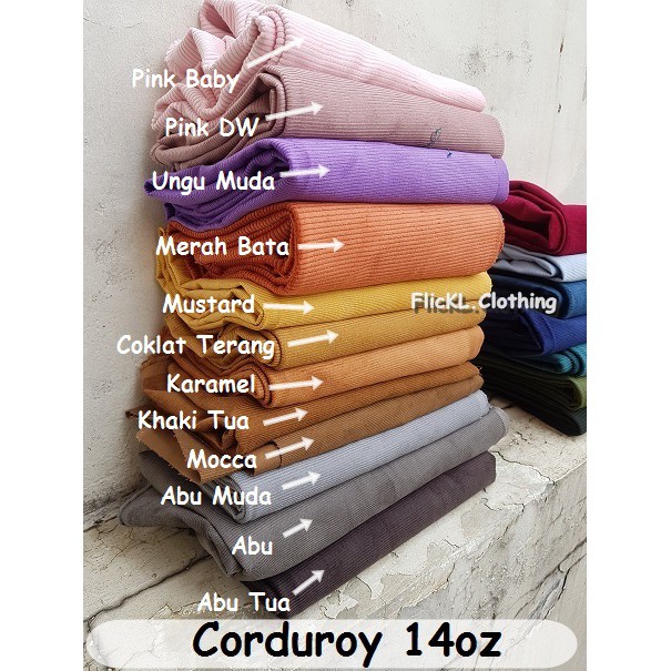 Bahan Kain Celana Corduroy Tebal Jeans Denim Cotton Katun Berbulu Shopee Indonesia