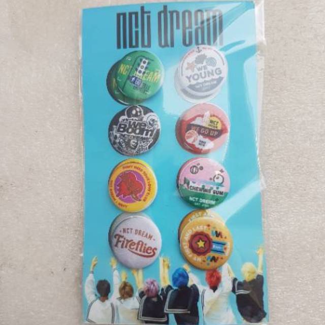 NCT DREAM PIN BUTTON SET KPOP SIZE 25MM bros / badge