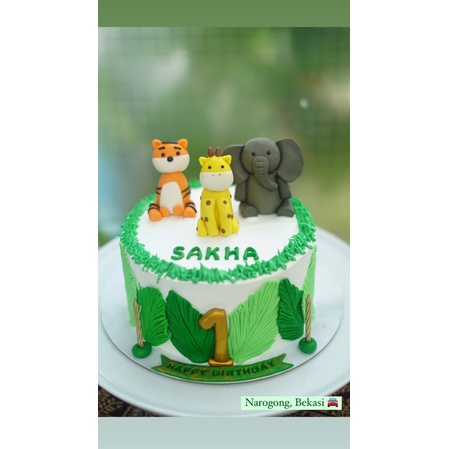 

animal cartoon cake