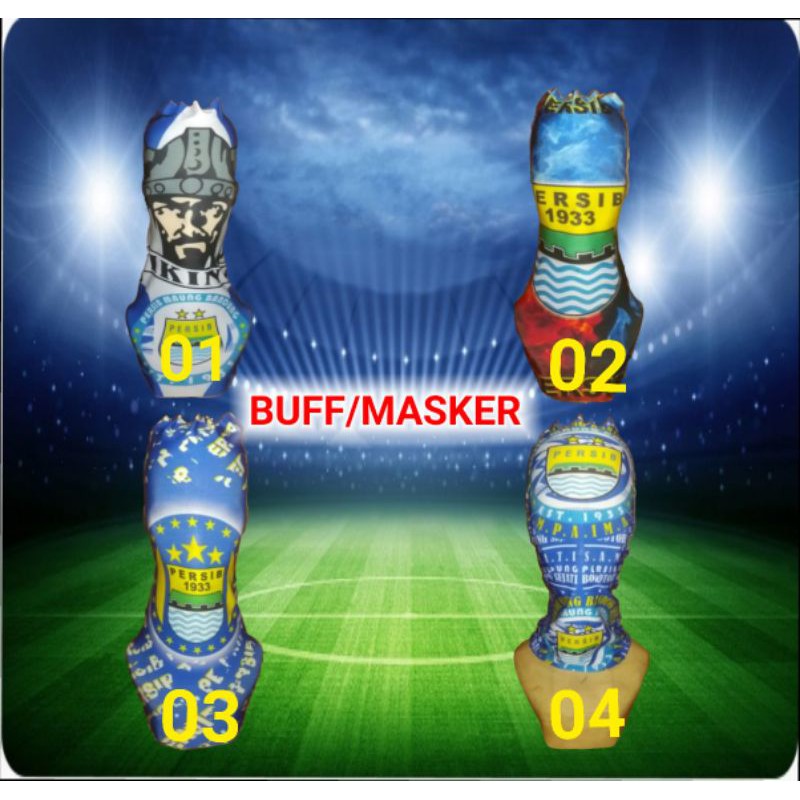 masker motor persib buff