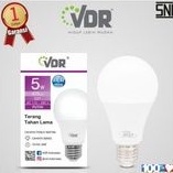 Bohlam Lampu LED 5 Watt Prima VDR Warm White/White (Standar SNI)