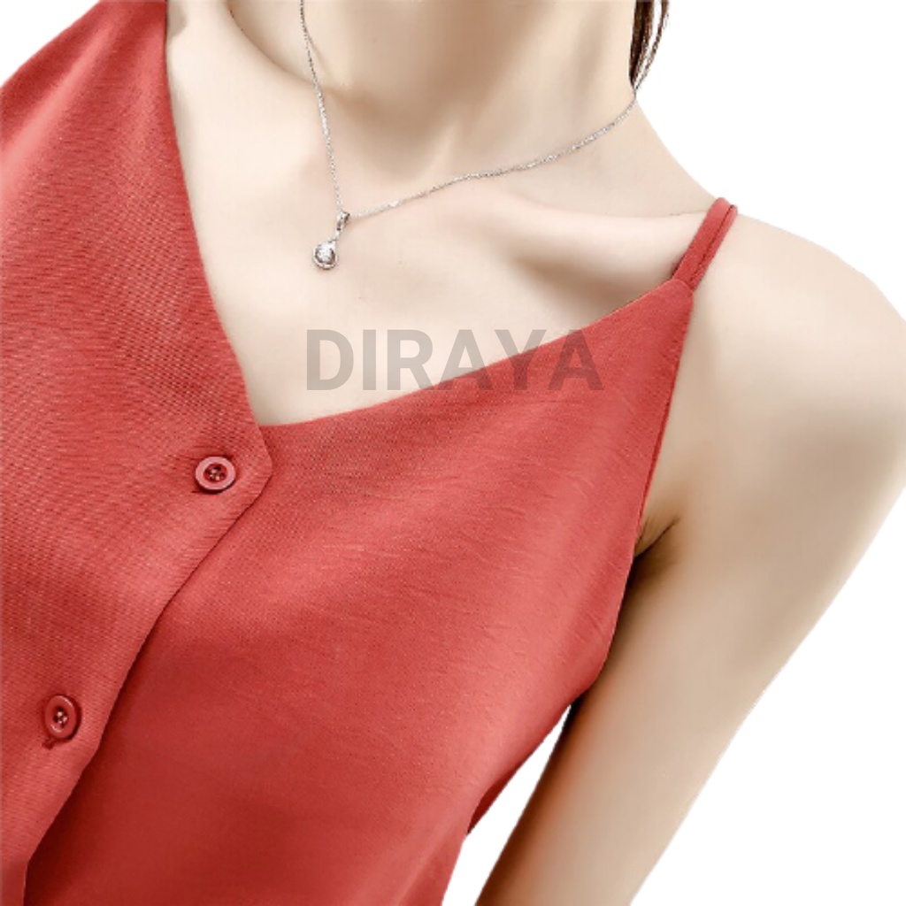 Diraya Tank Top Basic Kancing Korea Premium