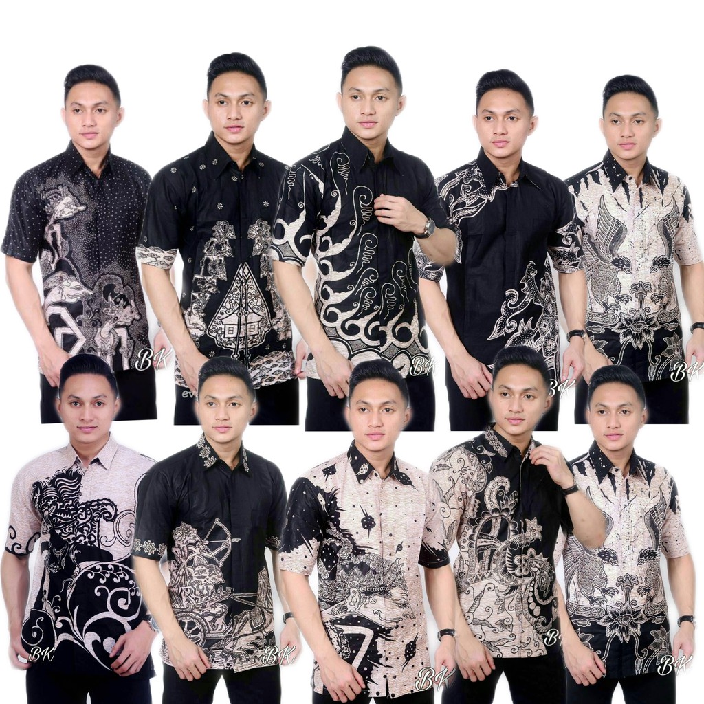 Batik Wayang Harga Terbaik Batik Pakaian Pria Agustus 2021 Shopee Indonesia Baju batik pria motif wayang arjuna