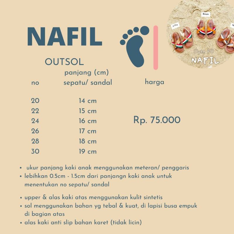 LITTLEARUMA SANDAL SEPATU NAFIL