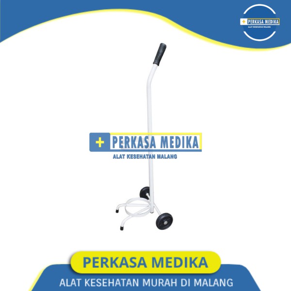 alat bantu pernafasan uap oksigen kesehatan inhalasi Trolly untuk Tabung Oksigen 1m3  Perkasa Medika