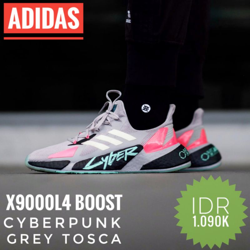 Adidas X9000L4 boost cyberpunk, Grey tosca