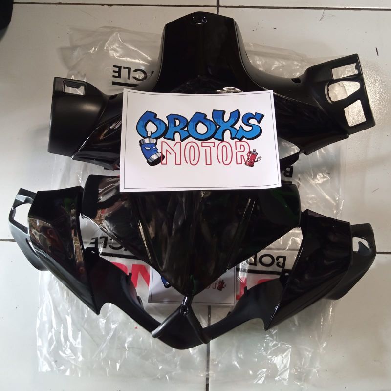 set batok depan belakang supra x 125 helm in + reflektor depan kyz tahun 2012 2013 2014