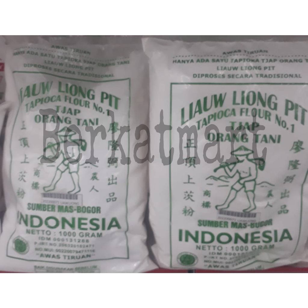 Tepung Tapioka Liauw Liong Pit Sagu Tapioca No 1 Tjap Orang Tani 1 kg