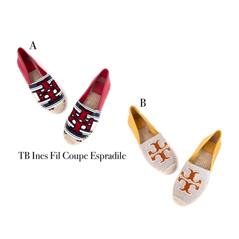 ‼️READY‼️ Tory Burch Ines Striped Fil Coupe Espadrilles