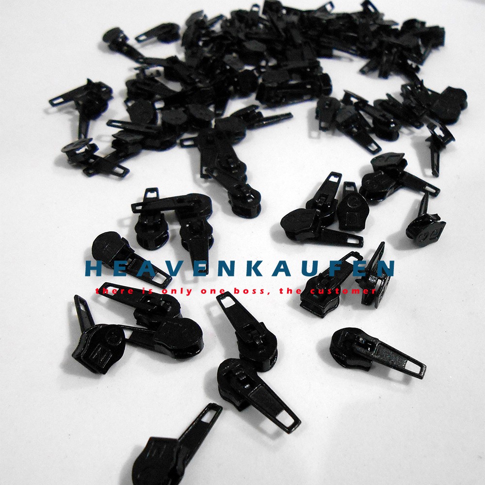 Kepala Resleting Mini/Kecil Ukuran No 2 Harga Per Pack isi 100 pcs