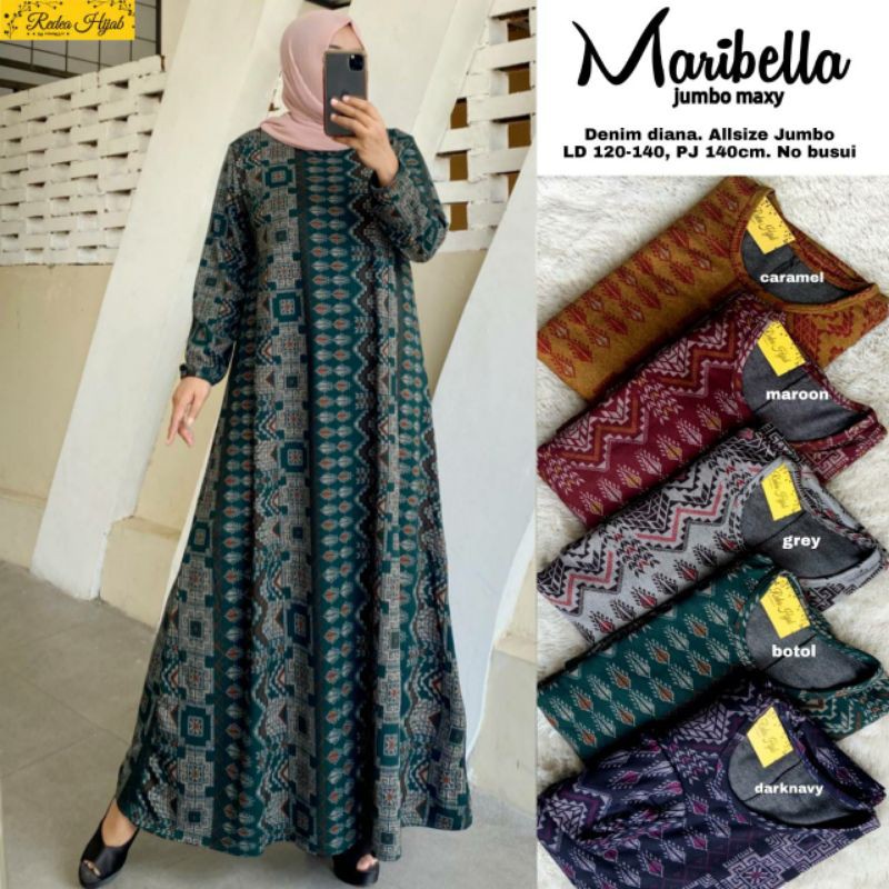 Mirebella Gamis Mat Denim Diana