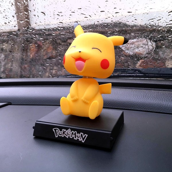 Boneka Figure Miniatur Pajangan Mobil Stand POKEMON PIKACHU Goyang Kepala Shacking Head Toy