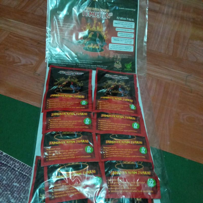 

Temujin 1 renteng isi 10 saset