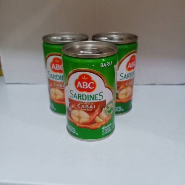 

Sardines cabai ABC 155gr / 3pcs
