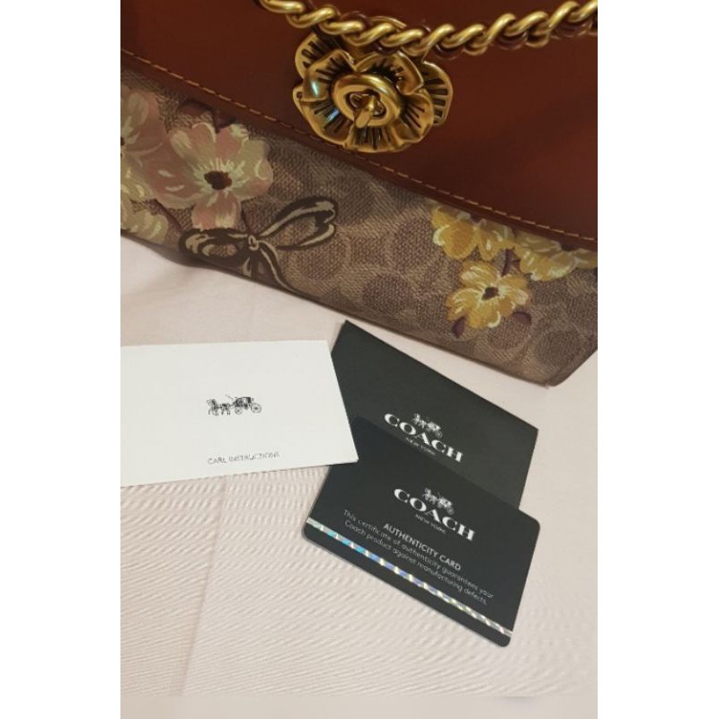 Coach Parker In Signature Canvas With Prairie Floral Print 100% Original from Boutique