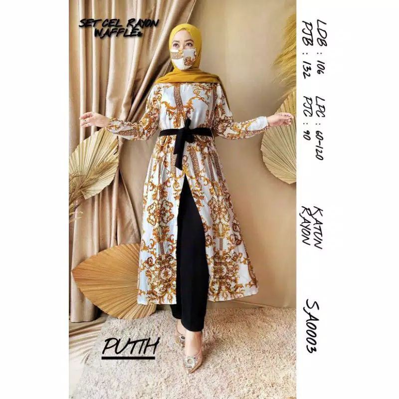 Set Cell by sunny catalog // gamis celana / bisa COD / tunik syari / gamis murah