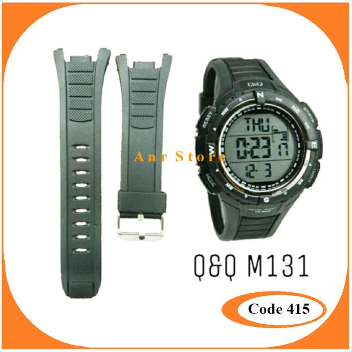 Tali Jam Q&amp;Q QnQ M131 Rubber Strap Jam Tangan QQ M-131