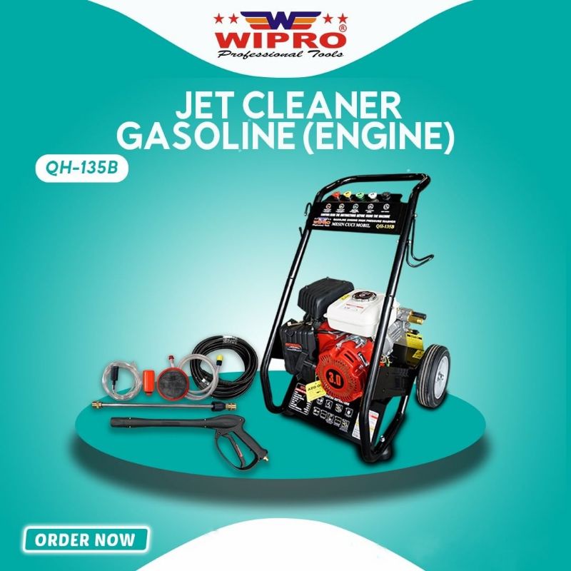 jet cleaner gasoline QH135B wipro mesin cuci sepeda motor dan mobil