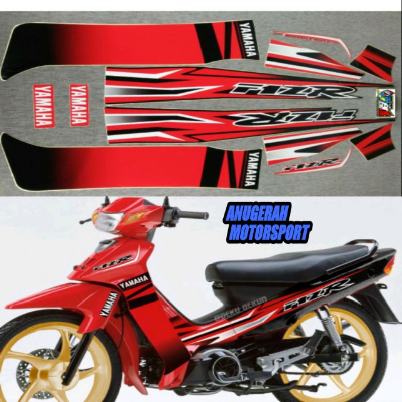 striping / sticker lis body Yamaha fizr / fiz r / f1zr spesial edition SE merah hitam