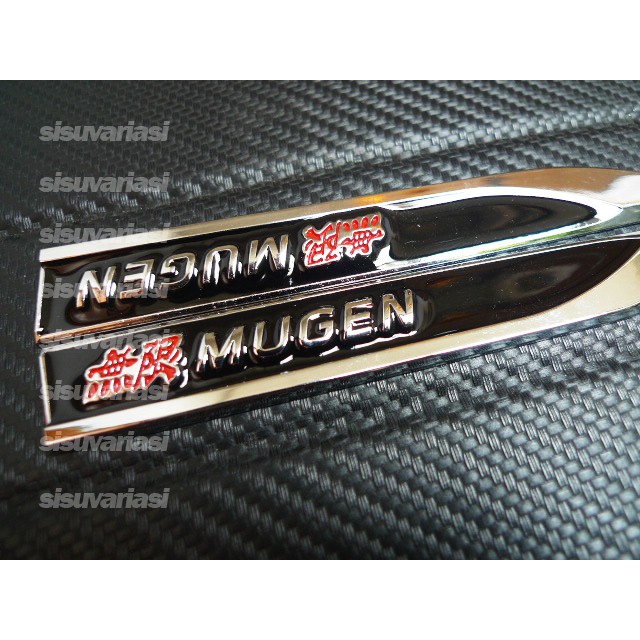 Emblem Mobil Body Samping Fender Mugen