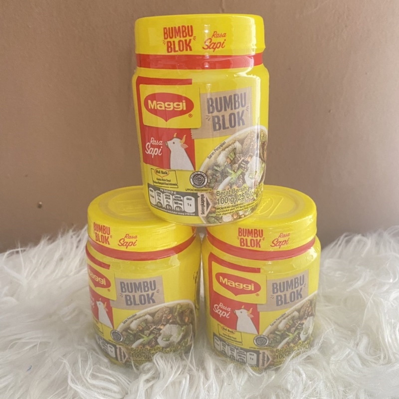 

Maggi blok sapi 1 botol isi 25 blok